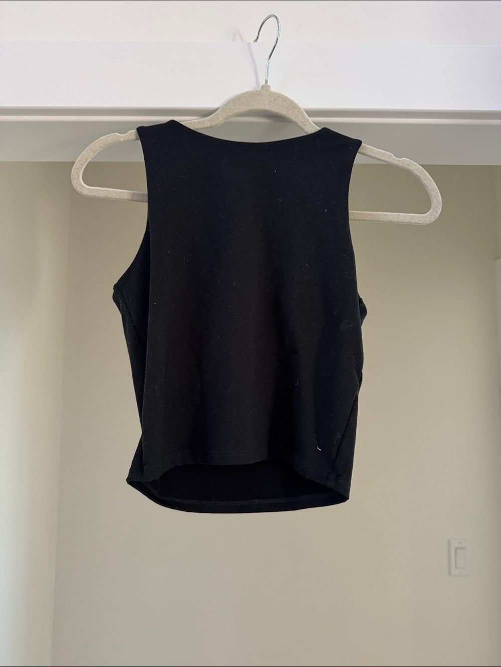Hollister Black Cropped Tank Top